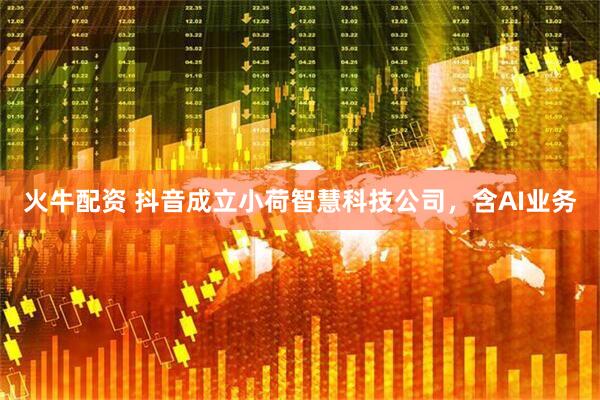 火牛配资 抖音成立小荷智慧科技公司，含AI业务
